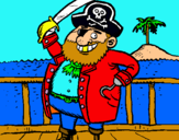 Dibuix Pirata a bord pintat per denis