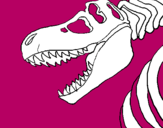 Dibuix Esquelet tiranosauri rex pintat per alejandra