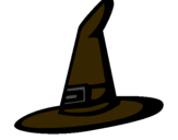 Dibuix Barret de bruixa pintat per hallowell