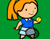 Dibuix Noia tennista pintat per cristina98