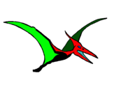 Dibuix Pterodàctil pintat per ORIOL VILÀ