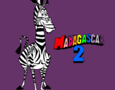 Dibuix Madagascar 2 Marty pintat per laura