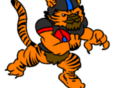 Dibuix Jugador tigre pintat per anònim