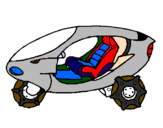 Dibuix Moto espacial pintat per alan vargas glz