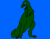 Dibuix Tiranosaurios rex  pintat per marçal