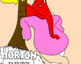 Dibuix Horton pintat per meritxell