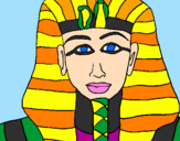 Dibuix Tutankamon pintat per miriam