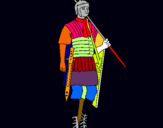 Dibuix Soldat romà  pintat per YUSFUJ