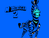 Dibuix Madagascar 2 Marty pintat per arnau
