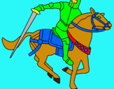 Dibuix Cavaller a cavall IV pintat per joao vito
