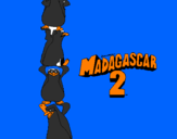 Dibuix Madagascar 2 Pingüins pintat per m<aarcremachotikthtjgjthr