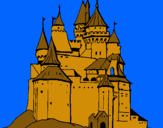 Dibuix Castell medieval pintat per arnau serret guillem