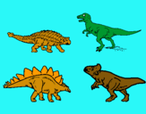 Dibuix Dinosauris de terra pintat per joan
