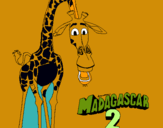 Dibuix Madagascar 2 Melman pintat per anònim