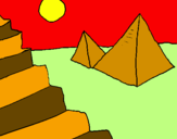 Dibuix Piràmides pintat per carlota g