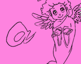 Dibuix Àngel pintat per Mireya