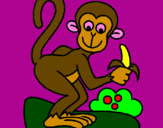 Dibuix Mono pintat per judit