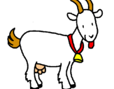 Dibuix Cabra pintat per goat