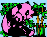 Dibuix Mare Panda pintat per elisa