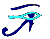 Dibuix Ull Horus pintat per tania  chover