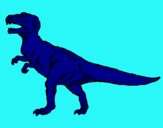 Dibuix Tiranosaurus Rex pintat per GERARD