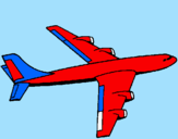 Dibuix Avió pintat per arnau
