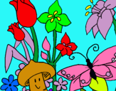 Dibuix Fauna i flora pintat per DAVID