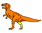 Dibuix Tiranosaurus Rex pintat per pere4