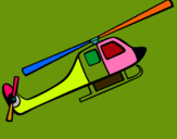Dibuix Helicòpter de joguina pintat per roger