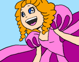 Dibuix Princesa riallera pintat per mónica losada