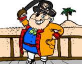 Dibuix Pirata a bord pintat per josep