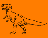 Dibuix Tiranosaurus Rex pintat per oczwtrtygtfffo0`k ug