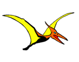 Dibuix Pterodàctil pintat per jose i mama