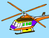Dibuix Helicòpter  pintat per tomas munoz