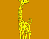 Dibuix Girafa pintat per mari
