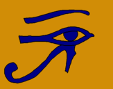 Dibuix Ull Horus pintat per sergio