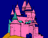 Dibuix Castell medieval pintat per arnau ortega casanovas