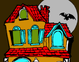 Dibuix Casa del misteri  pintat per fran