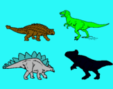 Dibuix Dinosauris de terra pintat per snnupy
