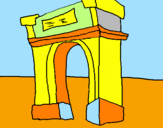 Dibuix Arc de triomf pintat per ORIOL  FELIU