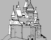 Dibuix Castell medieval pintat per IAN M