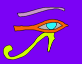 Dibuix Ull Horus pintat per JESSICA