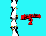 Dibuix Madagascar 2 Pingüins pintat per Lluís R.