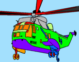 Dibuix Helicòpter al rescat  pintat per IVAN PALOMINO
