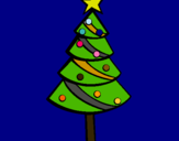 Dibuix Arbre de nadal II  pintat per nataliamayoral