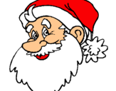 Dibuix Cara del Pare Noel pintat per eduard florejachs guasch 