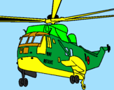 Dibuix Helicòpter al rescat  pintat per IVAN PALOMINO
