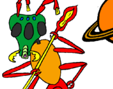 Dibuix Formiga alienigena pintat per BIEL  PEREZ