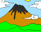 Dibuix Mont Fuji pintat per ADAM PEREZ BUSQUETA