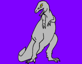 Dibuix Tiranosaurios rex  pintat per maestre